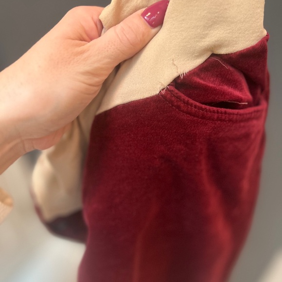 🎄Maternity AG Adriano Goldschmied burgundy velvet maternity - Picture 9 of 9